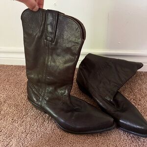 Frye Leather Cowgirl Boots